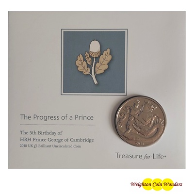 2018 BU £5 Coin Pack - 5th Birthday of HRH Prince George
